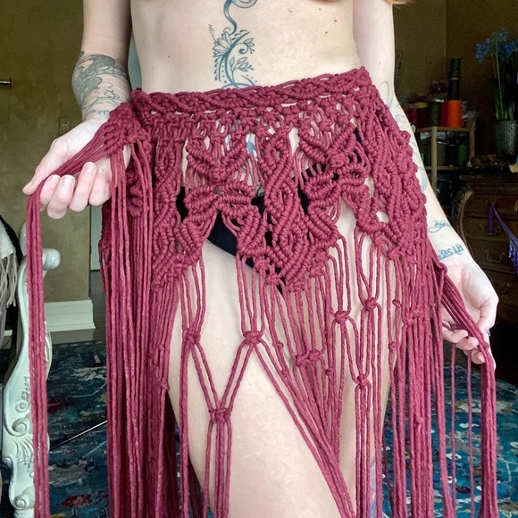 Handmade Macramé GoodVibeGoda Skirt - Picture 11 of 13